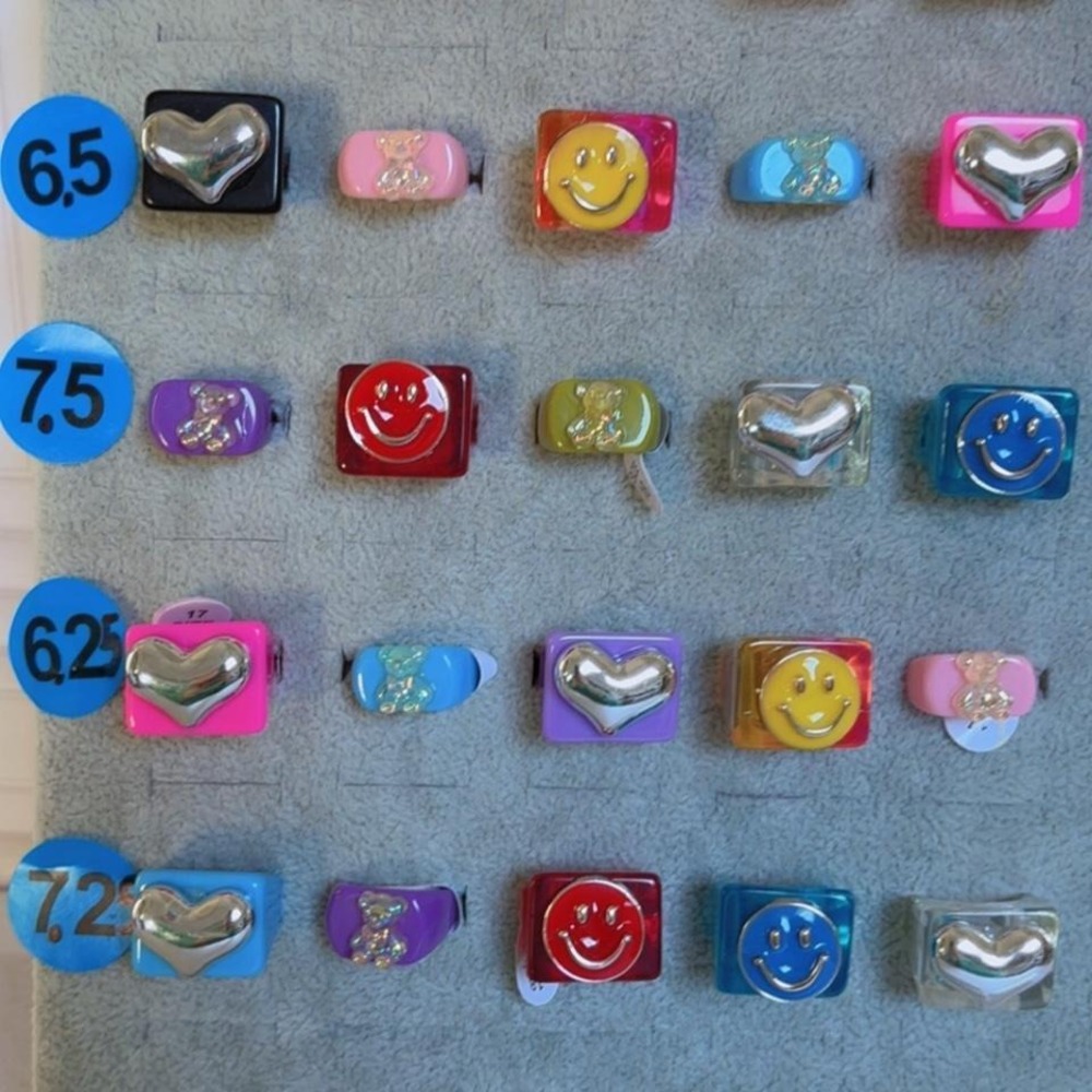 PICK 2 CHUNKY ACRYLIC Y2K RETRO‎ GRUNGE RINGS